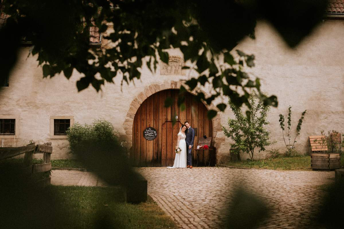 Location Shot mit Brautpaar